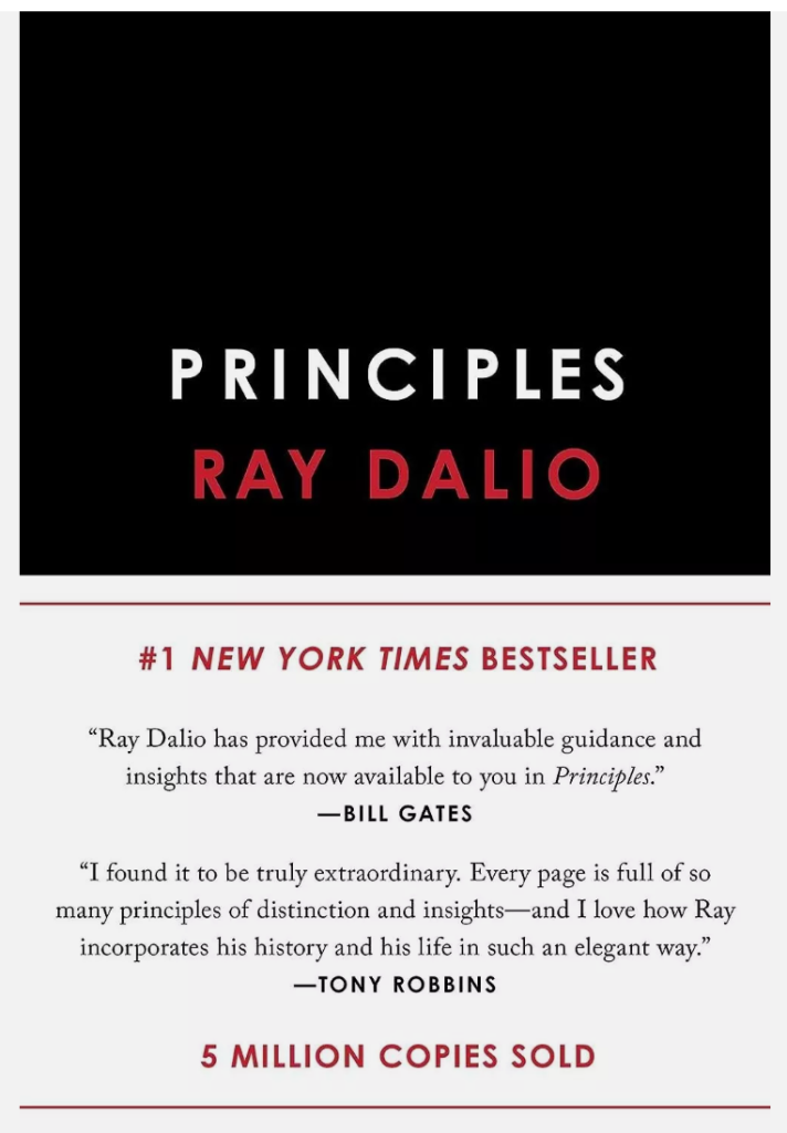 Principles by Ray Dalio book cover